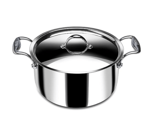 Stahl Triply Stainless Steel Sauce Pot with Lid | Stainless Steel Casserole | Tri Ply Biryani Pot with Induction Base | Artisan 4118, Dia 18 cm, 2 L - Image 2